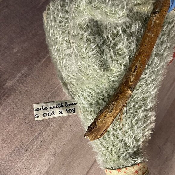 Vintage Antique Plush toy Dinosaur Gator Mr Snapsworth, OOAK toy handmade toy - Picture 10 of 16